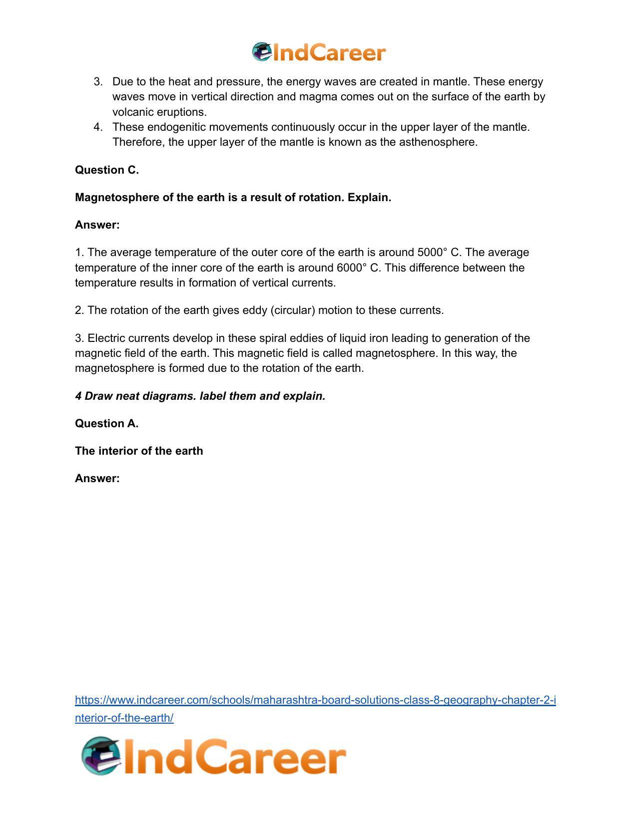Maharashtra Board Solutions Class 8-Geography: Chapter 2- Interior of the Earth - Page 6