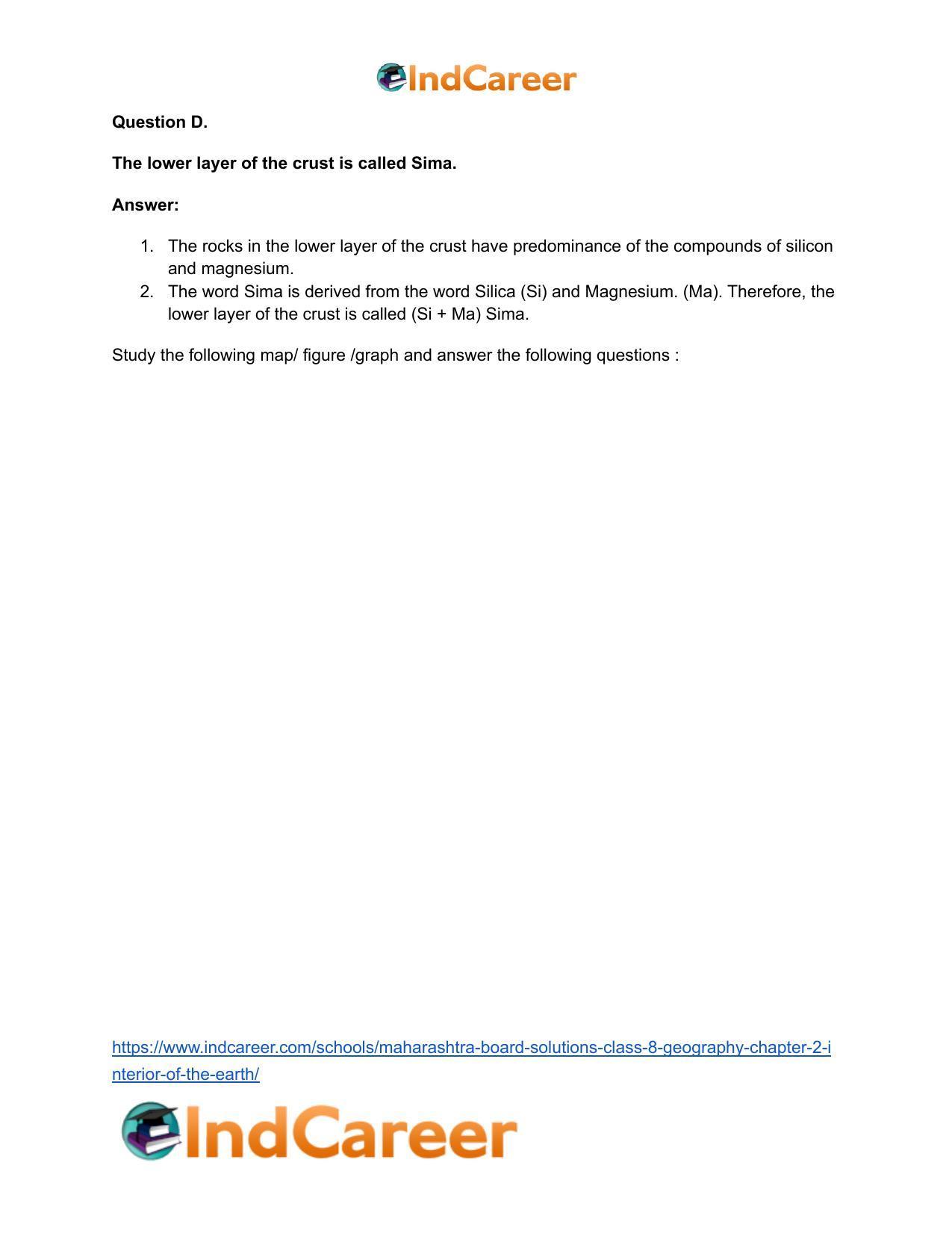 Maharashtra Board Solutions Class 8-Geography: Chapter 2- Interior of the Earth - Page 19