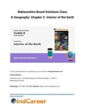 Maharashtra Board Solutions Class 8-Geography: Chapter 2- Interior of the Earth