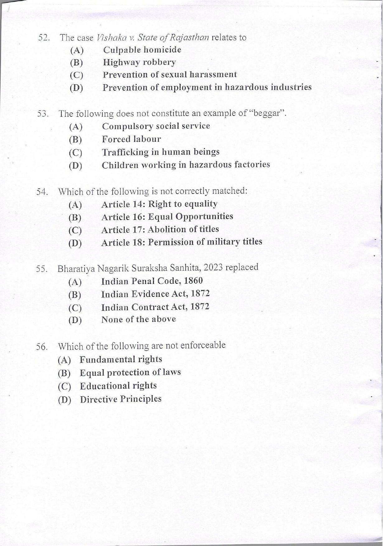 KUET 2024 BVA/BPA Question Paper - Page 12