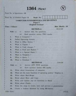 AP Inter 2nd Year Vocational Question Paper March - 2020 - Computer Fundamentals MS Office - I (2). pdf