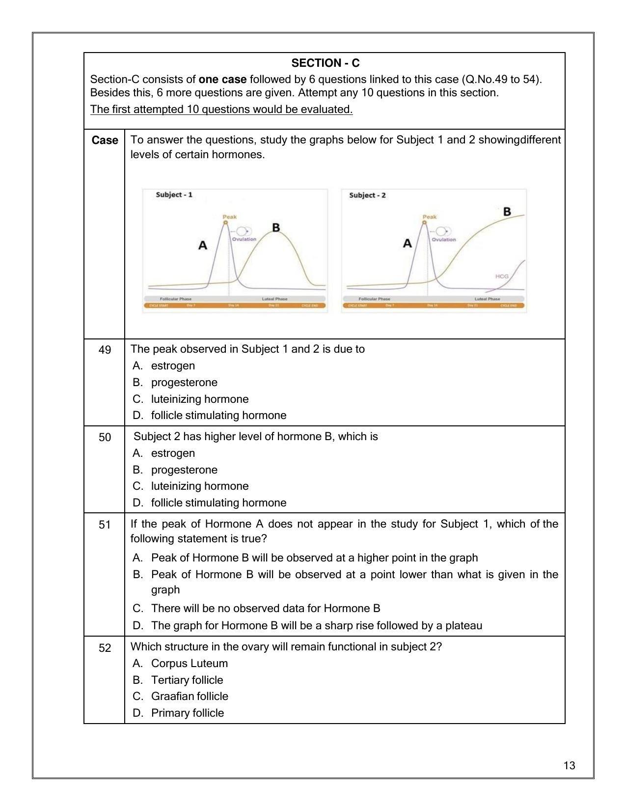 CBSE Class 12th Biology Sample Question Paper 2021-22 - Page 13