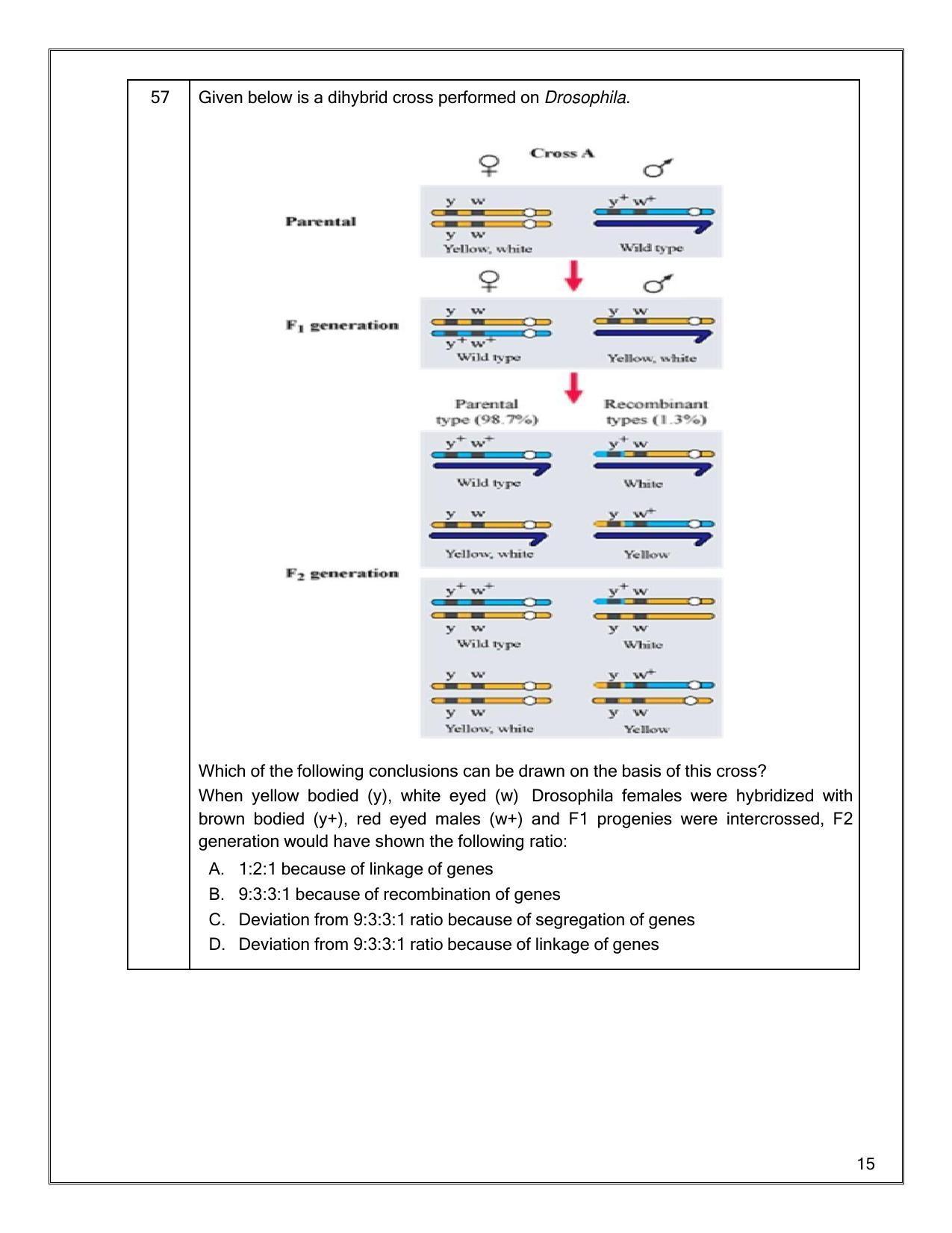 CBSE Class 12th Biology Sample Question Paper 2021-22 - Page 15