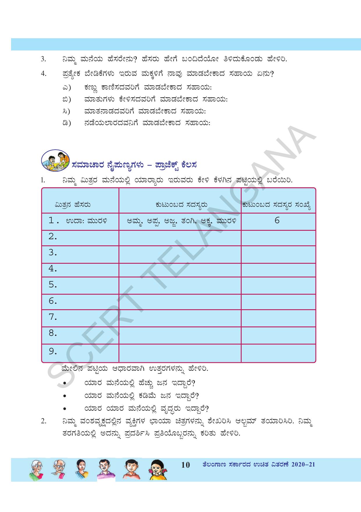 TS SCERT Class 3 Environmental Science (Kannada Medium) Text Book - Page 21