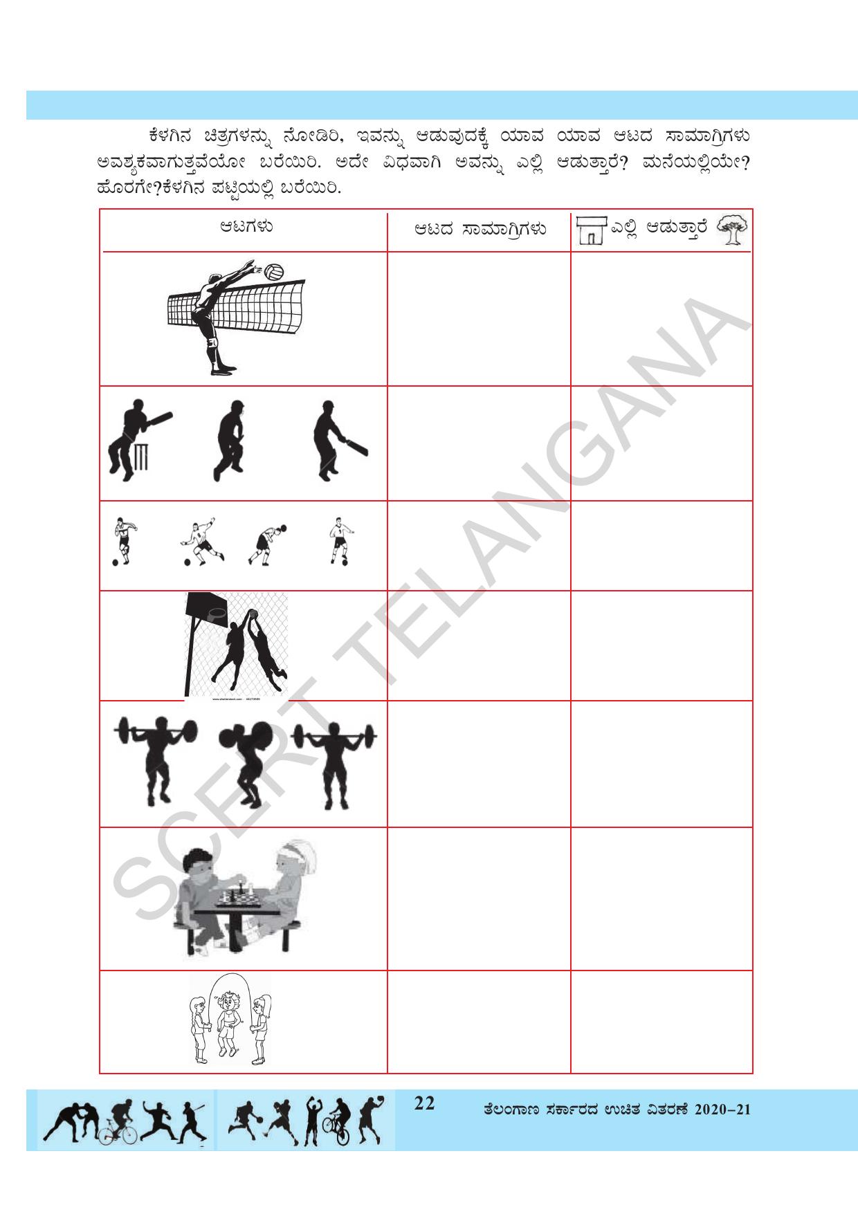 TS SCERT Class 3 Environmental Science (Kannada Medium) Text Book - Page 33