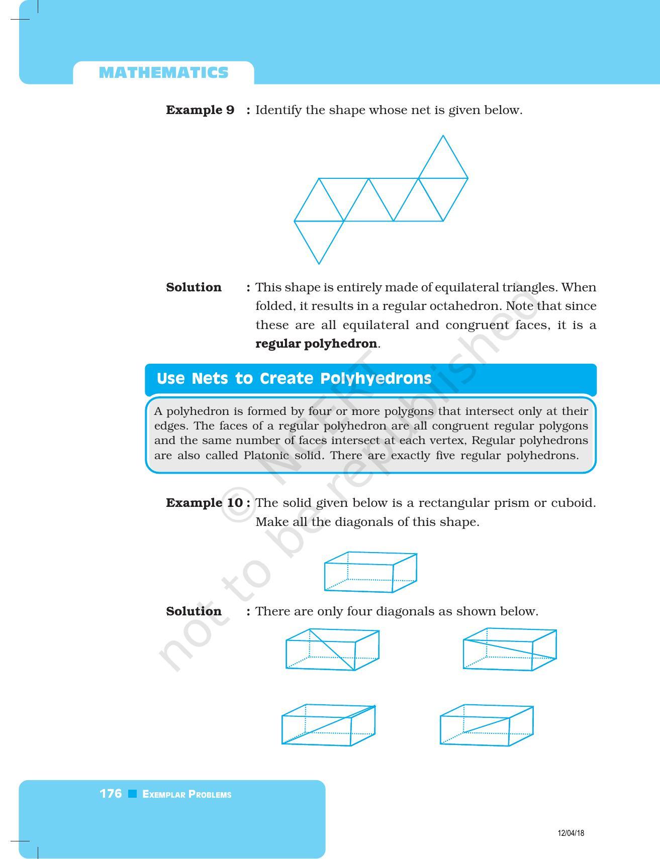 NCERT Exemplar Book for Class 8 Maths: Chapter 6- Visualising Solid Shapes - Page 6