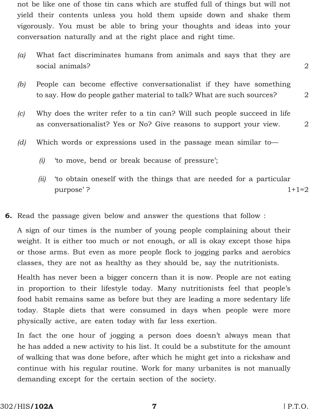 NIOS October 2014 Class 12 English Question Paper - Page 7