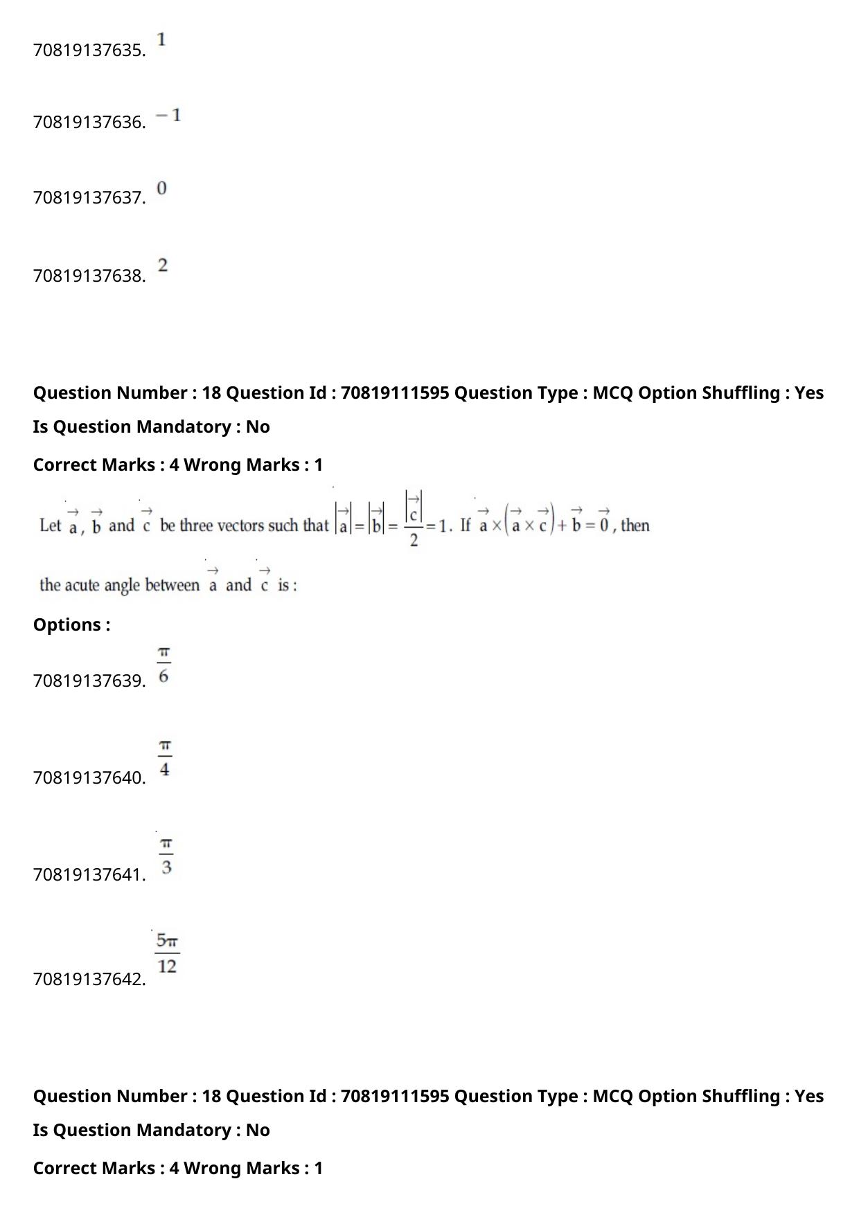 JEE Mains 2021: B.Arch Kannada	(Shift 2) 23-02-2021 Question Paper - Page 20
