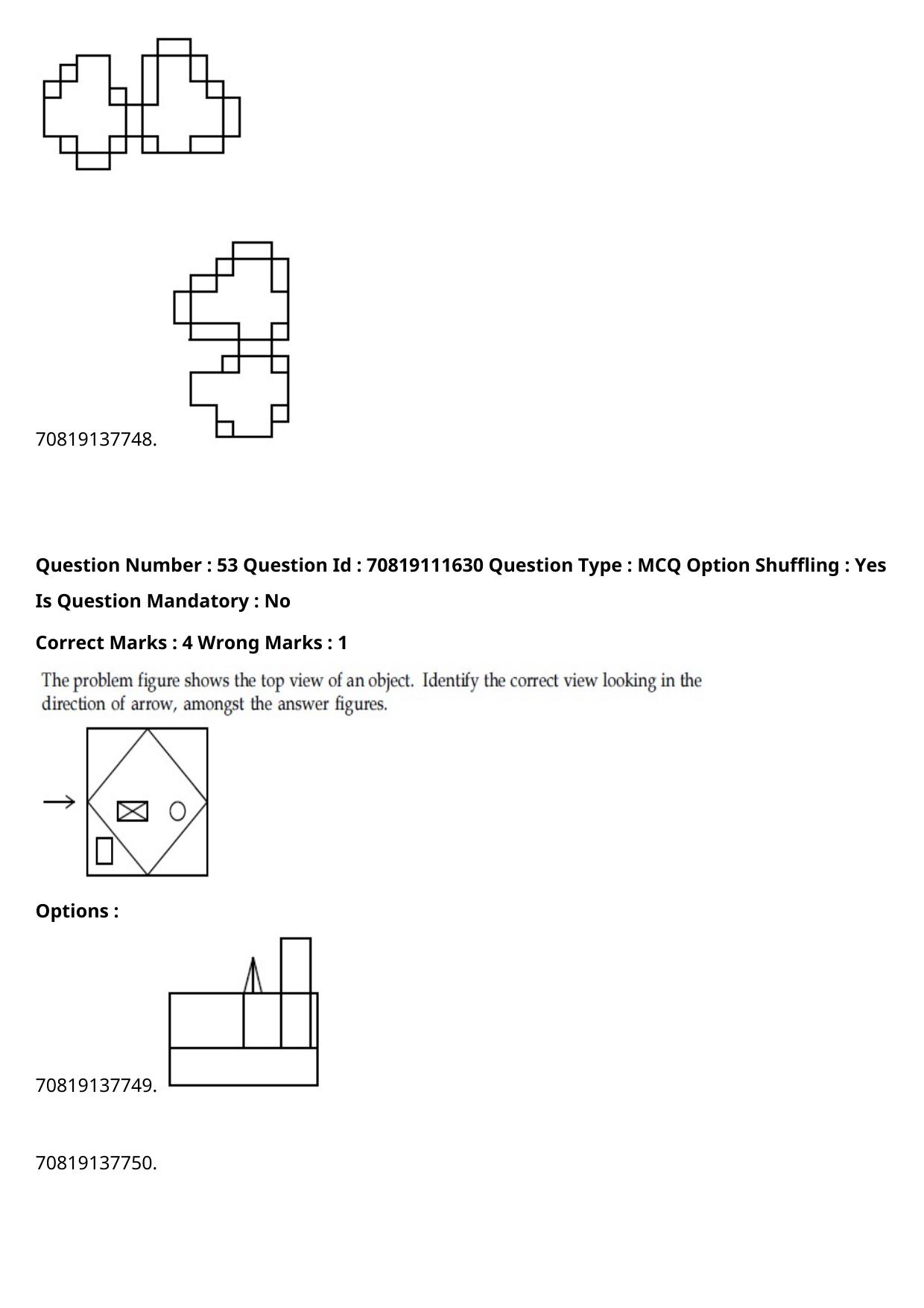 JEE Mains 2021: B.Arch Kannada	(Shift 2) 23-02-2021 Question Paper - Page 59