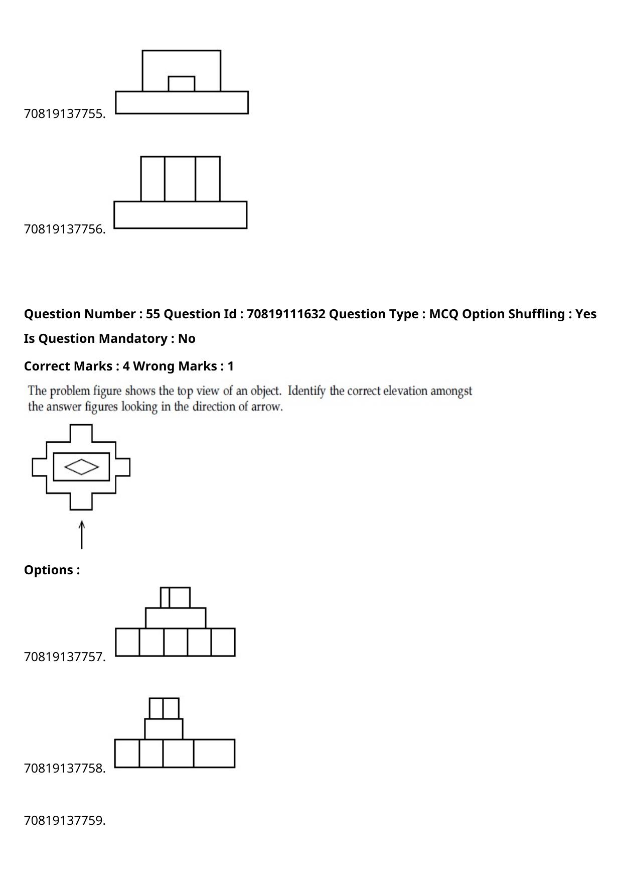 JEE Mains 2021: B.Arch Kannada	(Shift 2) 23-02-2021 Question Paper - Page 63