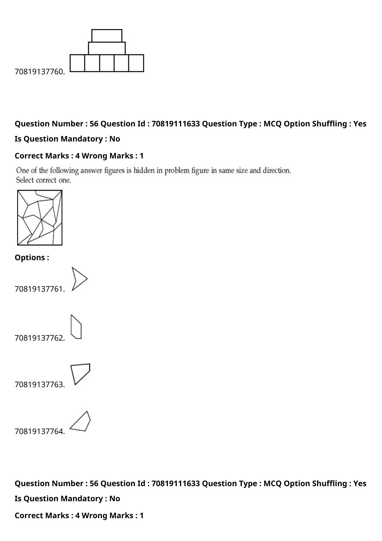 JEE Mains 2021: B.Arch Kannada	(Shift 2) 23-02-2021 Question Paper - Page 65