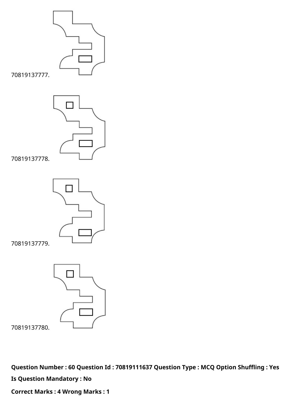 JEE Mains 2021: B.Arch Kannada	(Shift 2) 23-02-2021 Question Paper - Page 71