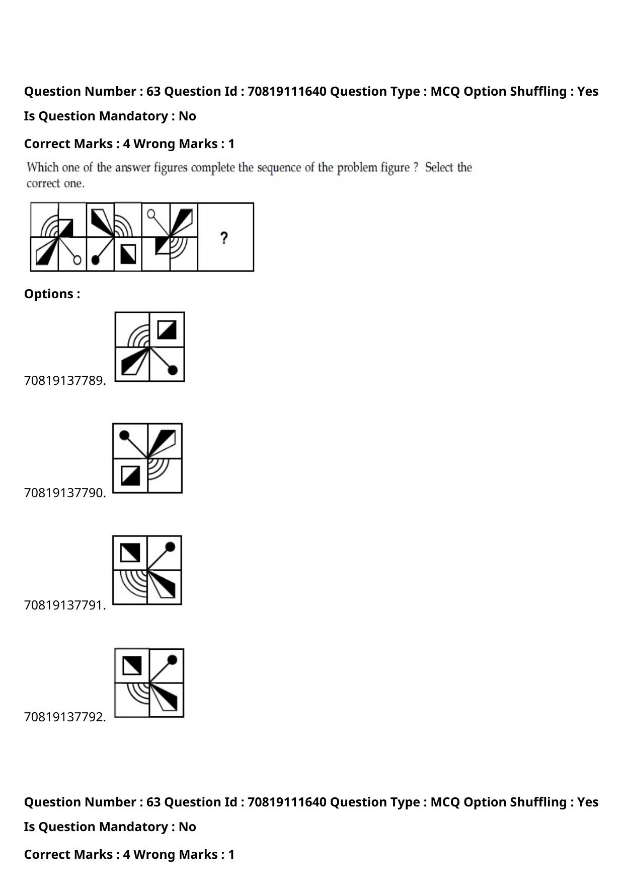 JEE Mains 2021: B.Arch Kannada	(Shift 2) 23-02-2021 Question Paper - Page 78