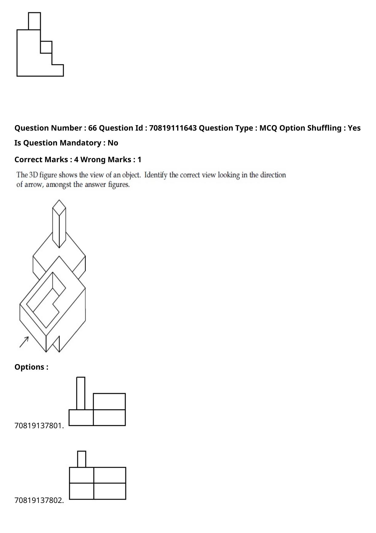 JEE Mains 2021: B.Arch Kannada	(Shift 2) 23-02-2021 Question Paper - Page 84