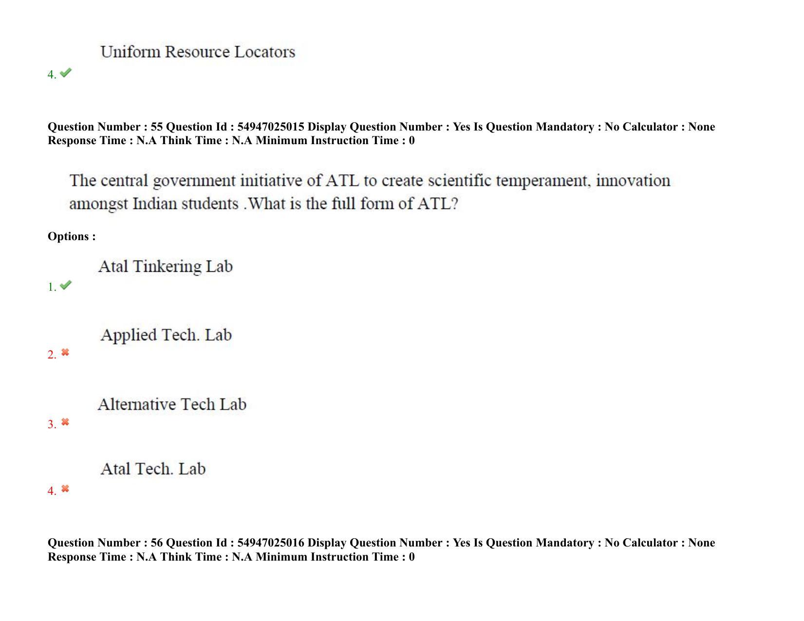 AP RCET 2022: Home Science - 18-10-2022 (Tuesday) Session-I: Question Paper With keys - Page 44