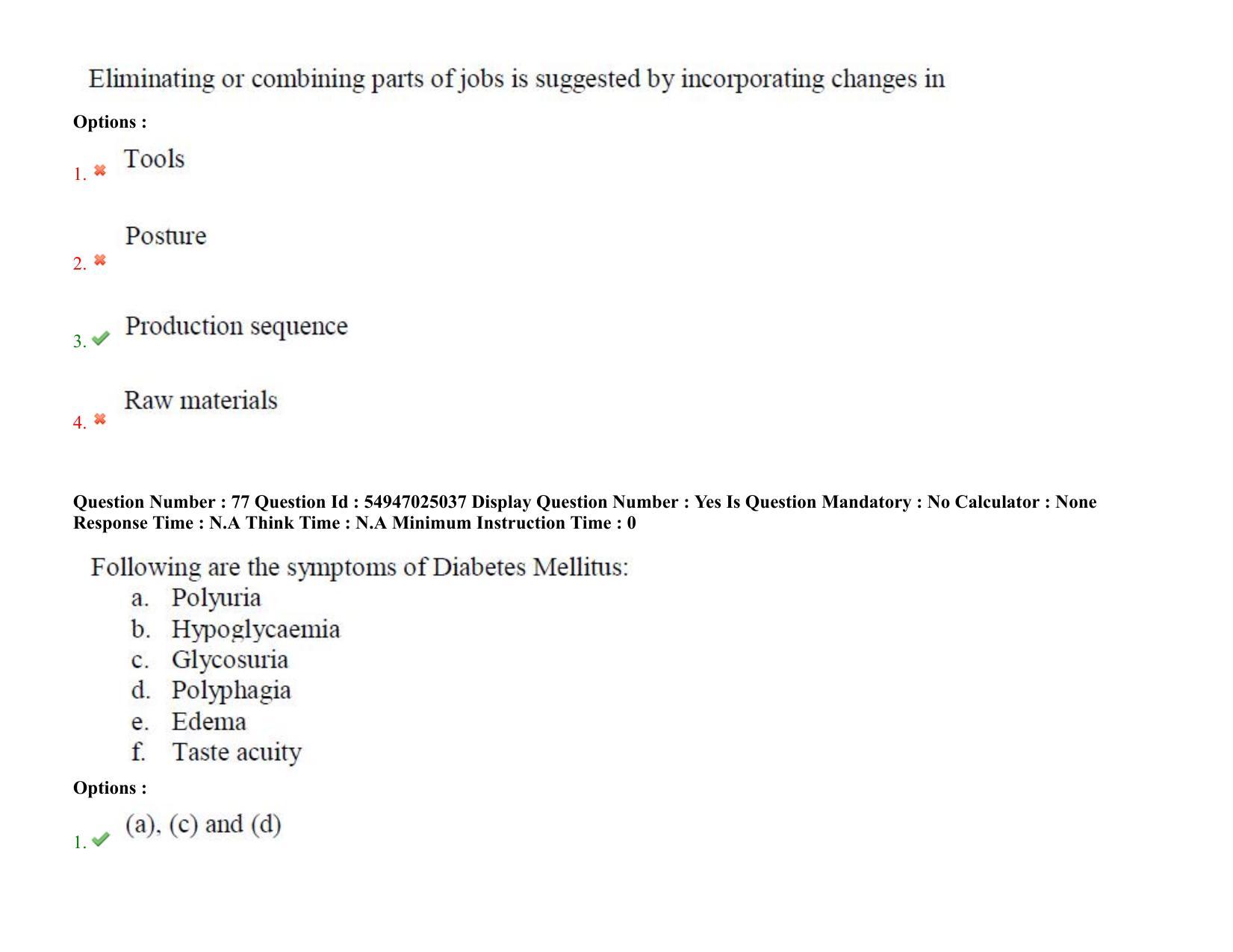 AP RCET 2022: Home Science - 18-10-2022 (Tuesday) Session-I: Question Paper With keys - Page 59