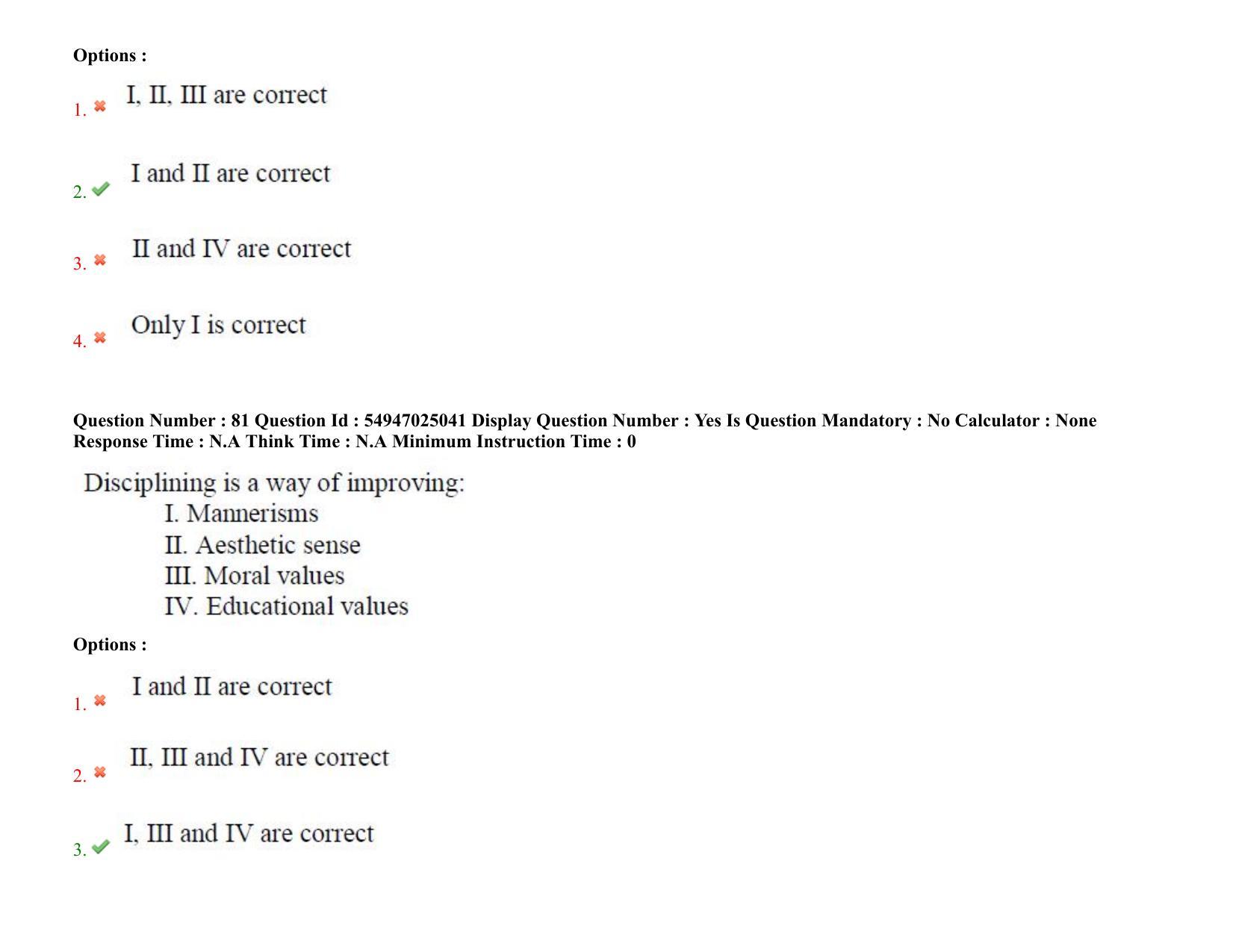 AP RCET 2022: Home Science - 18-10-2022 (Tuesday) Session-I: Question Paper With keys - Page 62