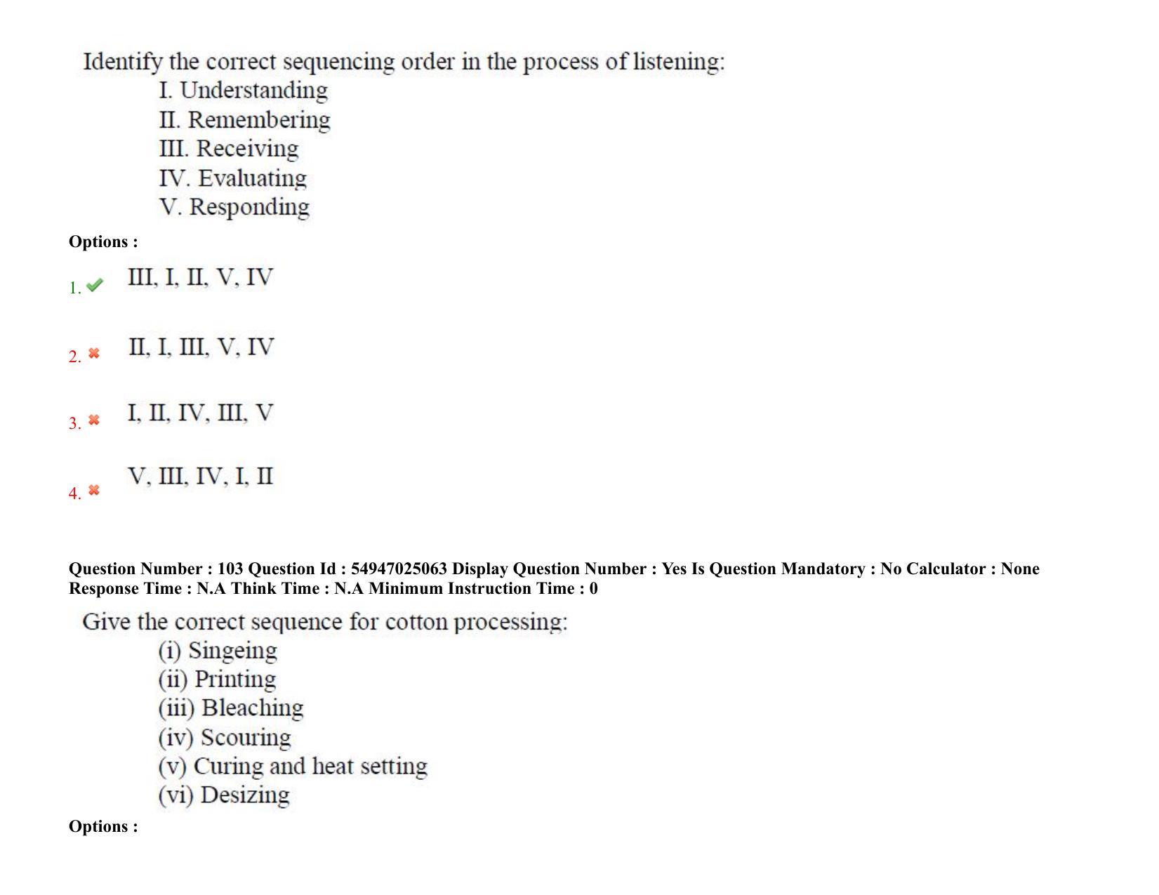 AP RCET 2022: Home Science - 18-10-2022 (Tuesday) Session-I: Question Paper With keys - Page 77