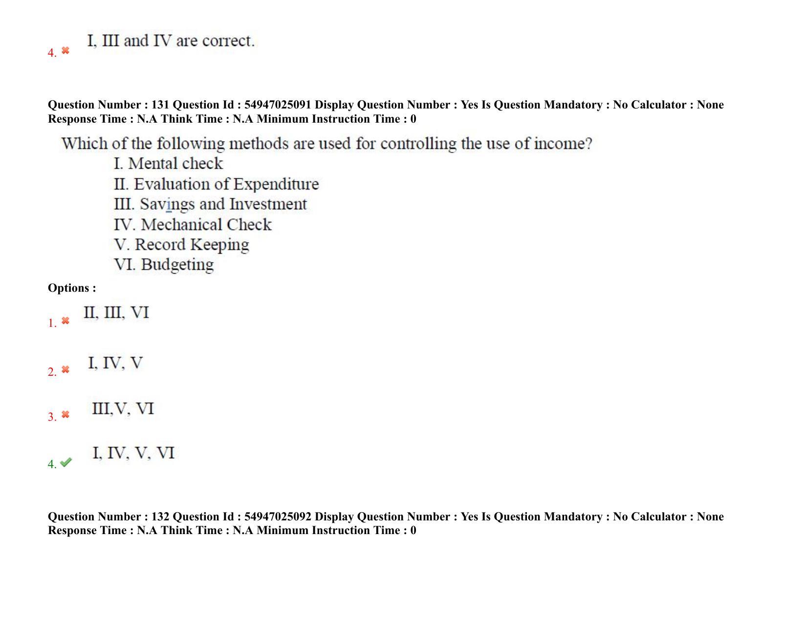 AP RCET 2022: Home Science - 18-10-2022 (Tuesday) Session-I: Question Paper With keys - Page 98