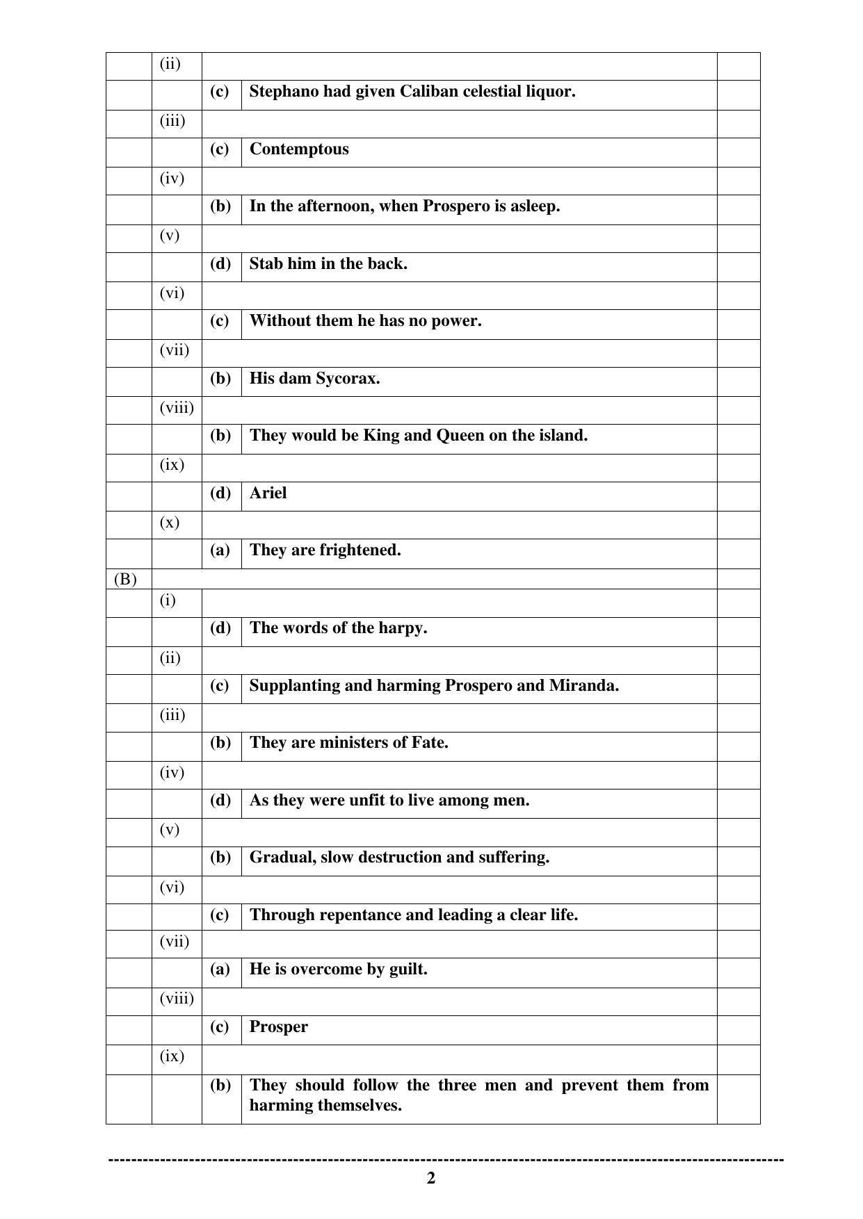SEMESTER 1 EXAMINATION ENGLISH PAPER 2 (801B) (LITERATURE IN ENGLISH) - Page 2