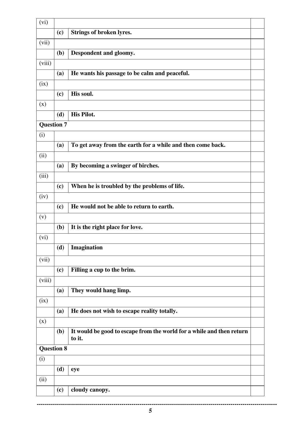 SEMESTER 1 EXAMINATION ENGLISH PAPER 2 (801B) (LITERATURE IN ENGLISH) - Page 5