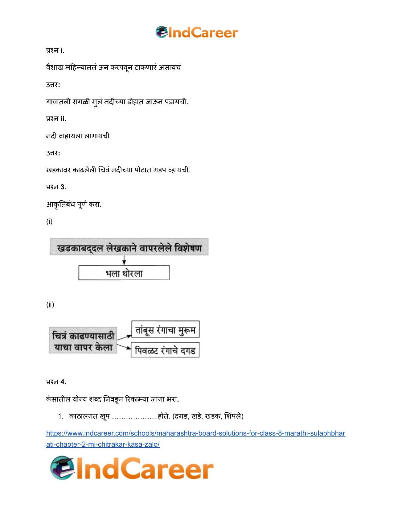 Maharashtra Board Solutions for Class 8- Marathi Sulabhbharati: Chapter 2- मी चित्रकार कसा झालो! - Page 16