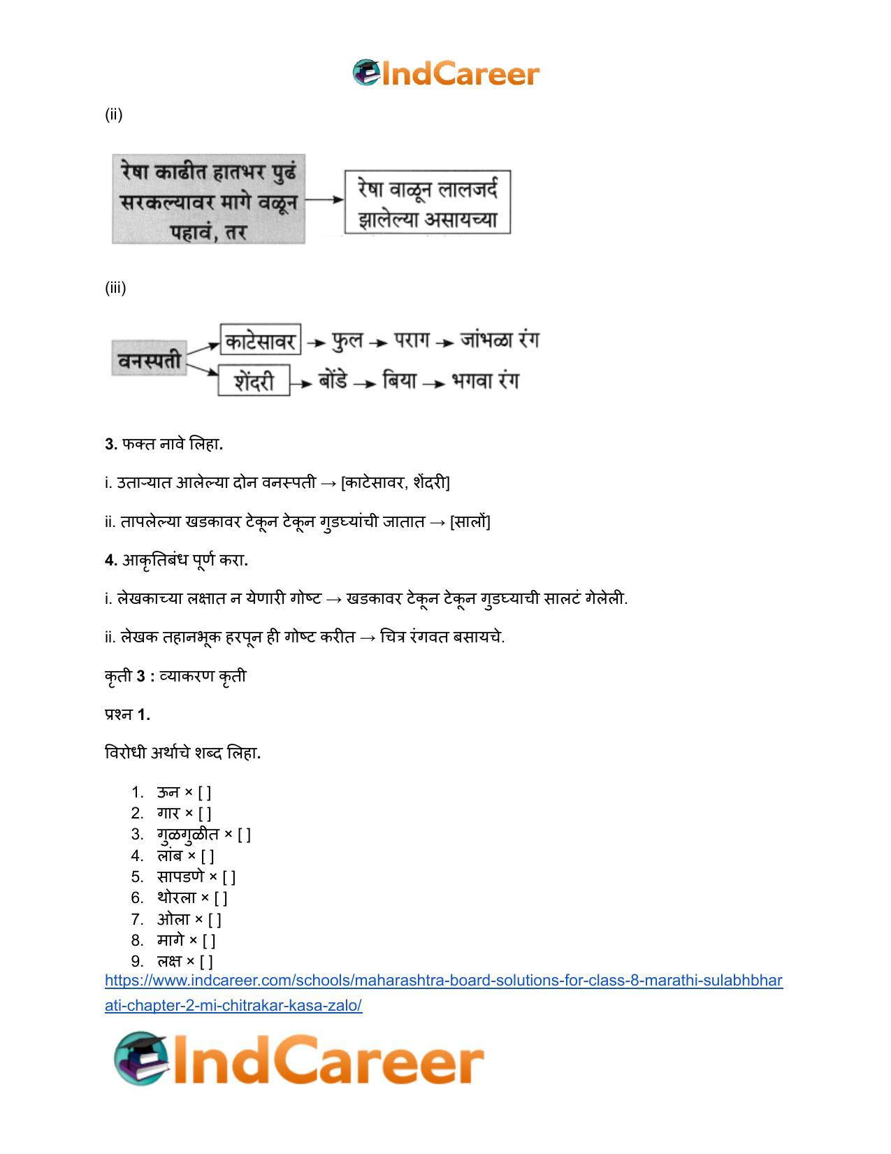 Maharashtra Board Solutions for Class 8- Marathi Sulabhbharati: Chapter 2- मी चित्रकार कसा झालो! - Page 18