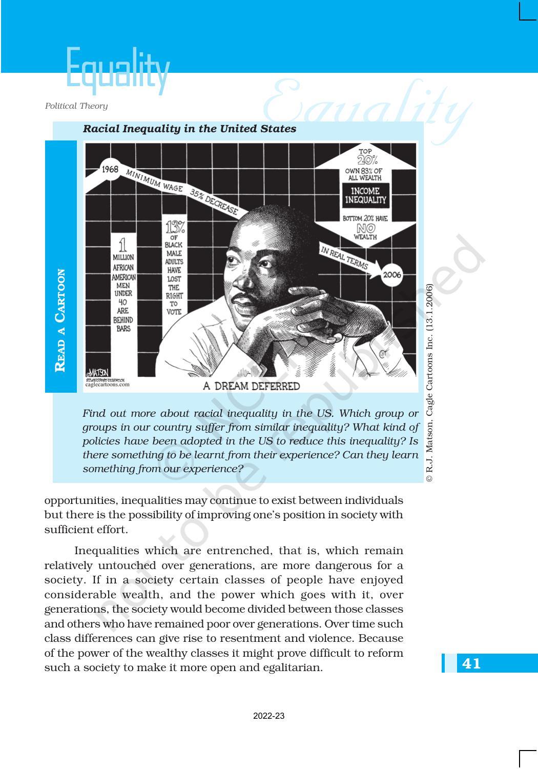 NCERT Book for Class 11 Political Science (Political Theory) Chapter 3 Equality - Page 11
