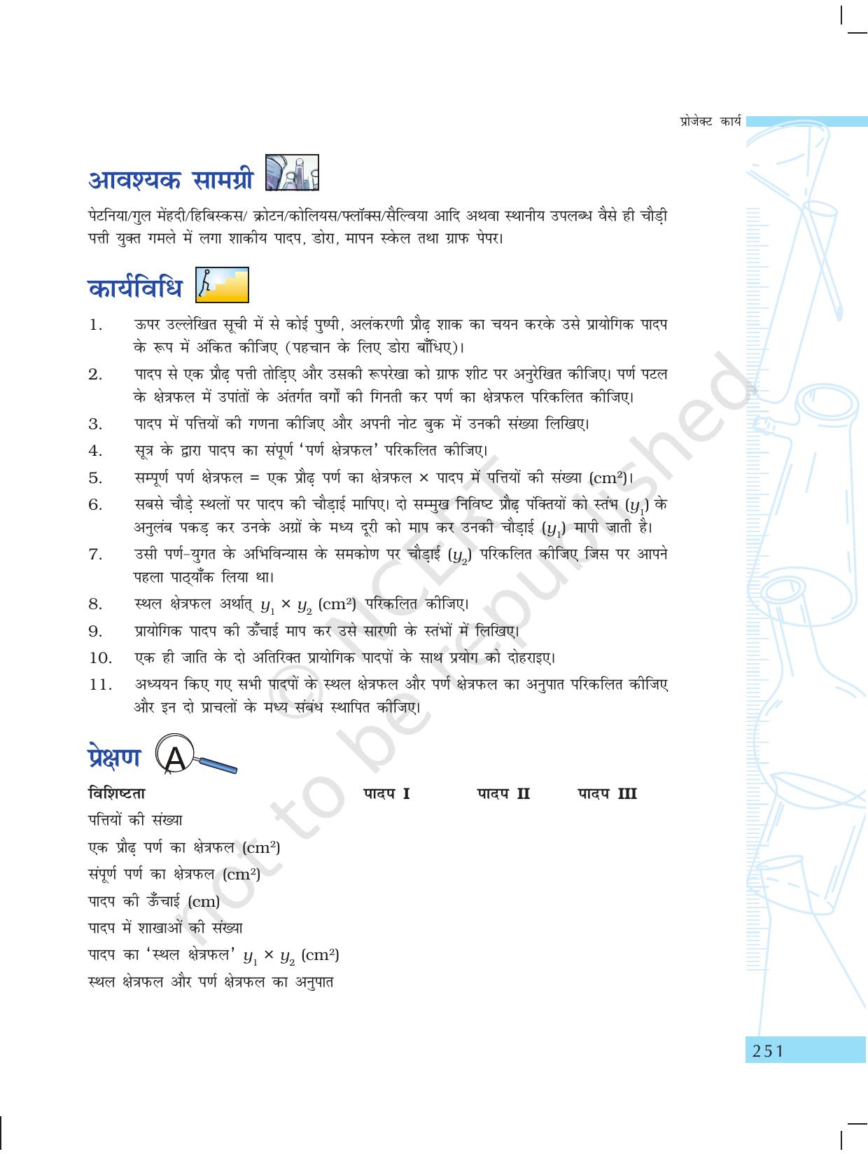 NCERT Laboratory Manuals for Class X विज्ञान - प्रोजेक्ट कार्य - Page 11