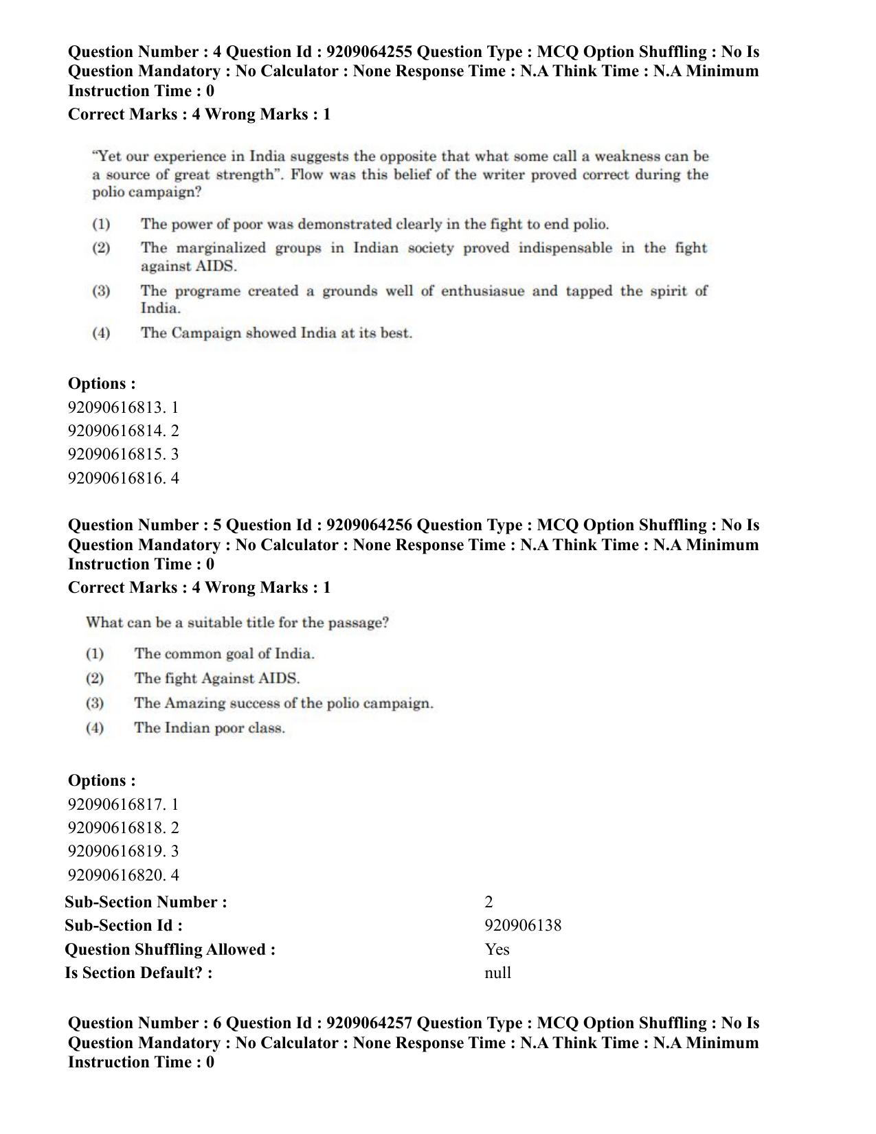 CUET PG 2023: COQP20 – Sports Physiology (Eng.)- Shift 1 (06-06-2023) Question Paper - Page 12