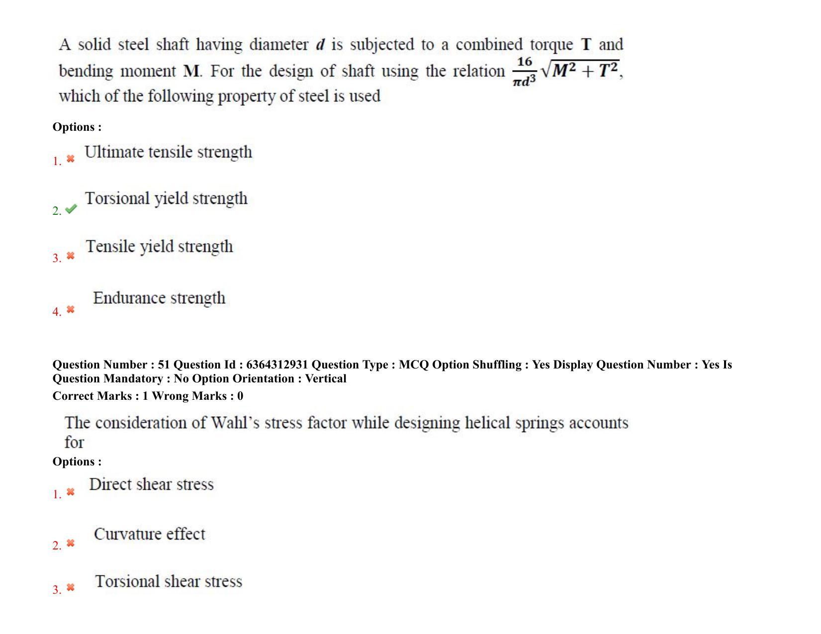 TS PGECET 2021: (ME) Mechanical Engineering Question Papers - Page 36