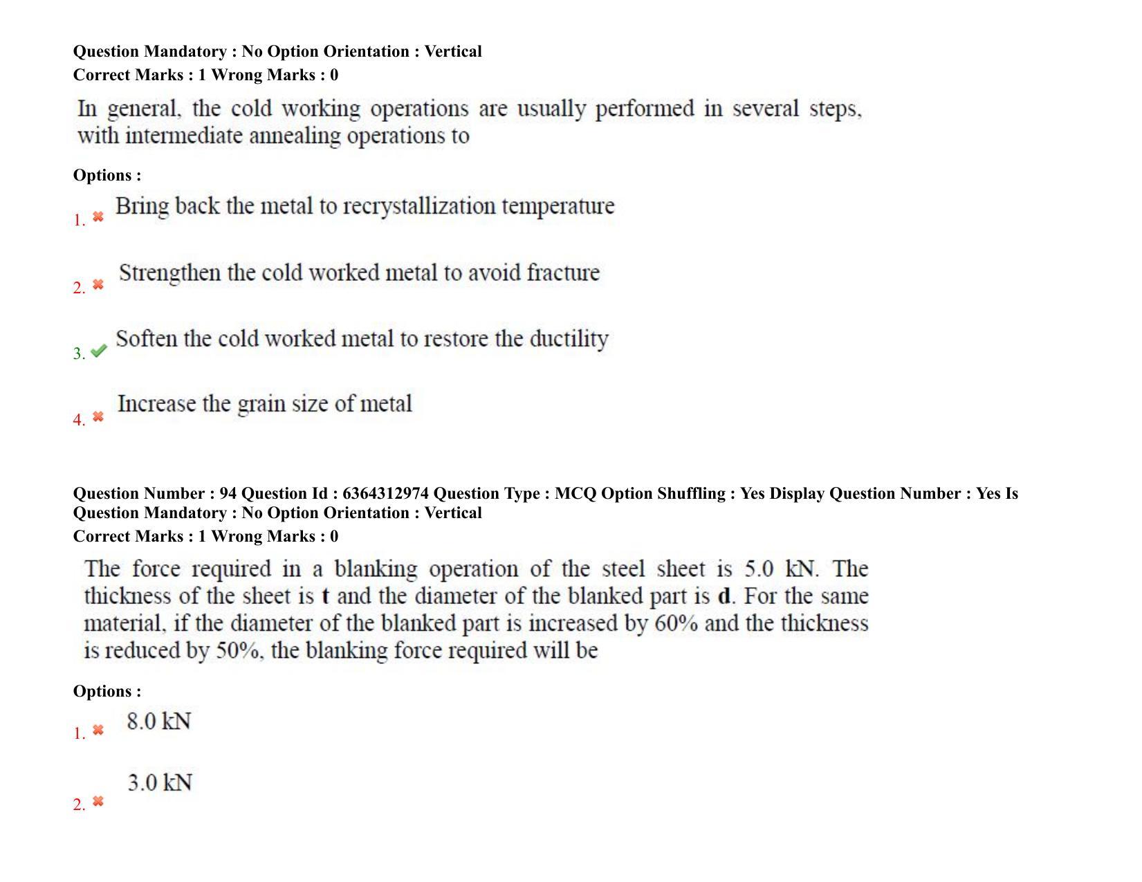 TS PGECET 2021: (ME) Mechanical Engineering Question Papers - Page 64