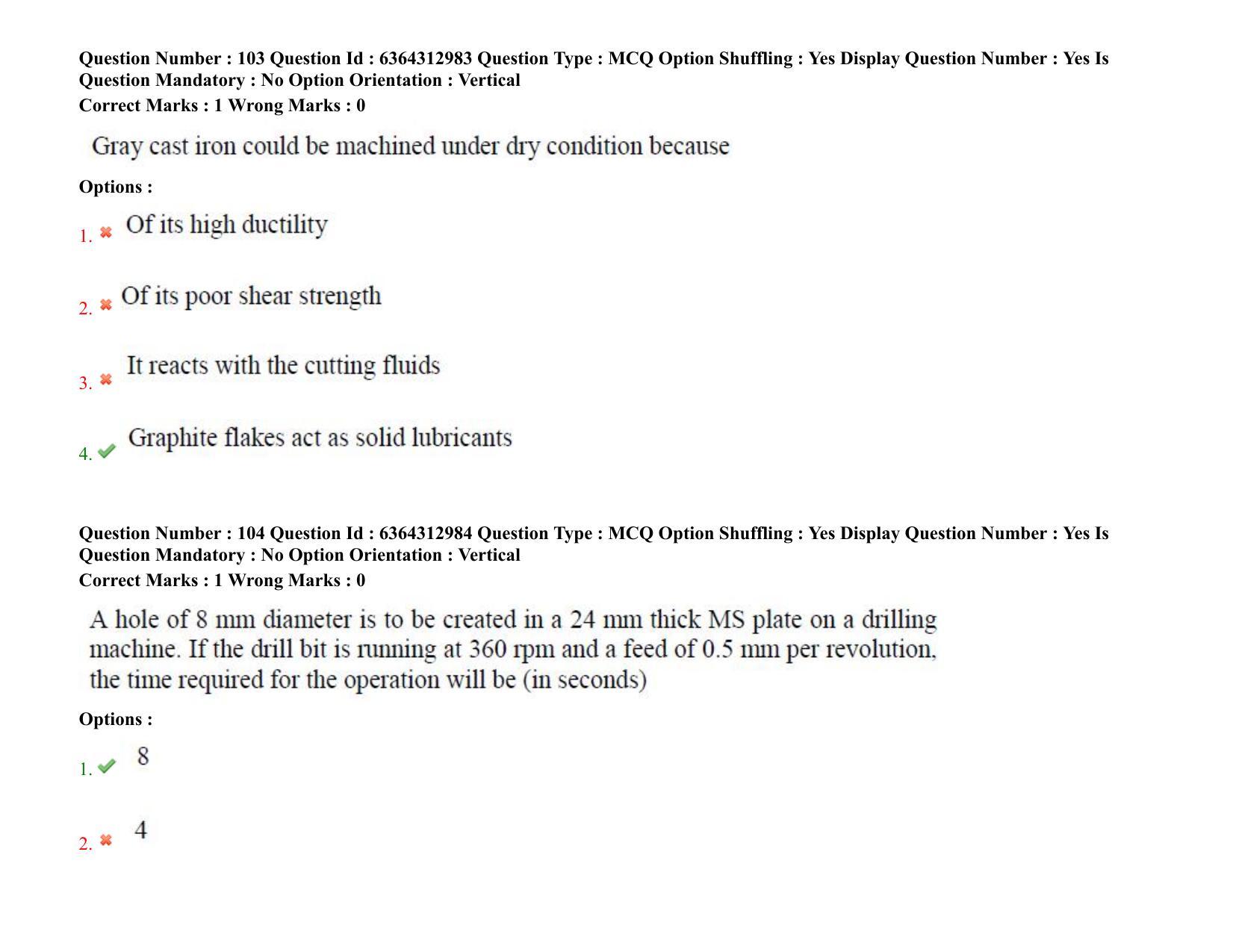 TS PGECET 2021: (ME) Mechanical Engineering Question Papers - Page 70