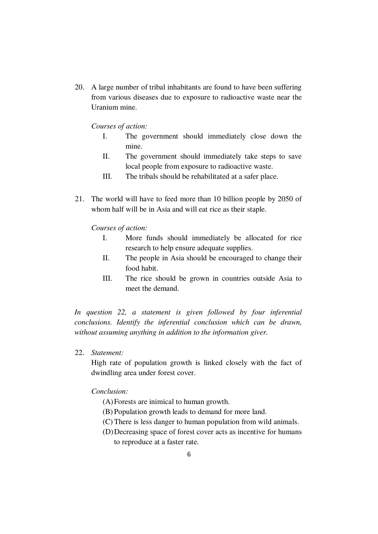 ISI Admission Test M.S (LIS) - Library and Information Science (PLA) 2024 Sample Paper - Page 6