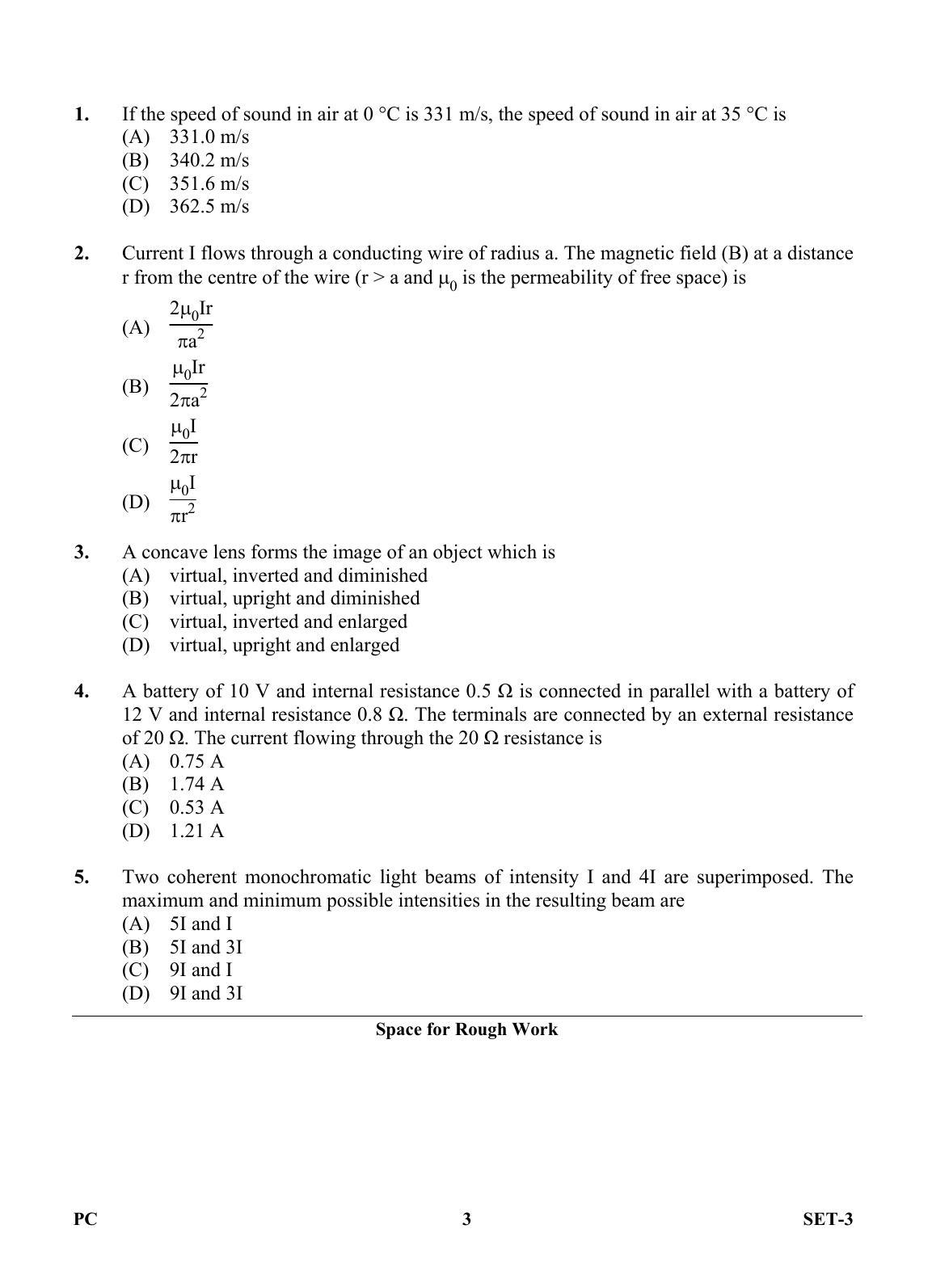 OJEE 2013 Physics / Chemistry Set 3 Question Paper - Page 2