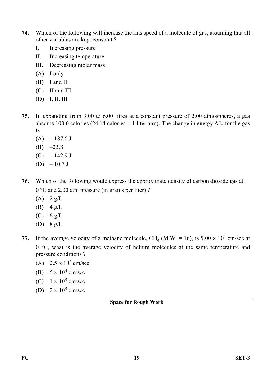 OJEE 2013 Physics / Chemistry Set 3 Question Paper - Page 18