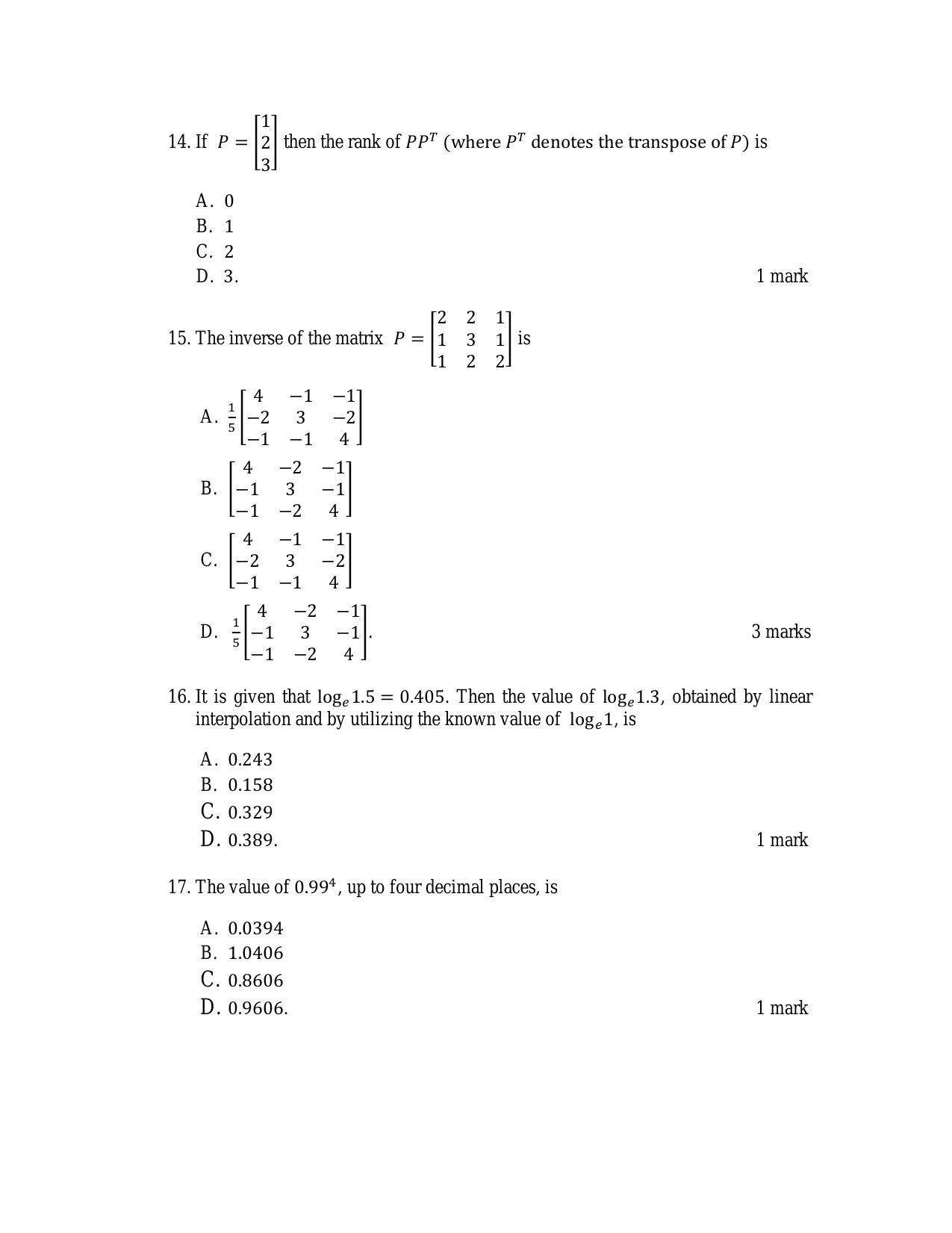 ACET April 2017 Question Papers - Page 4
