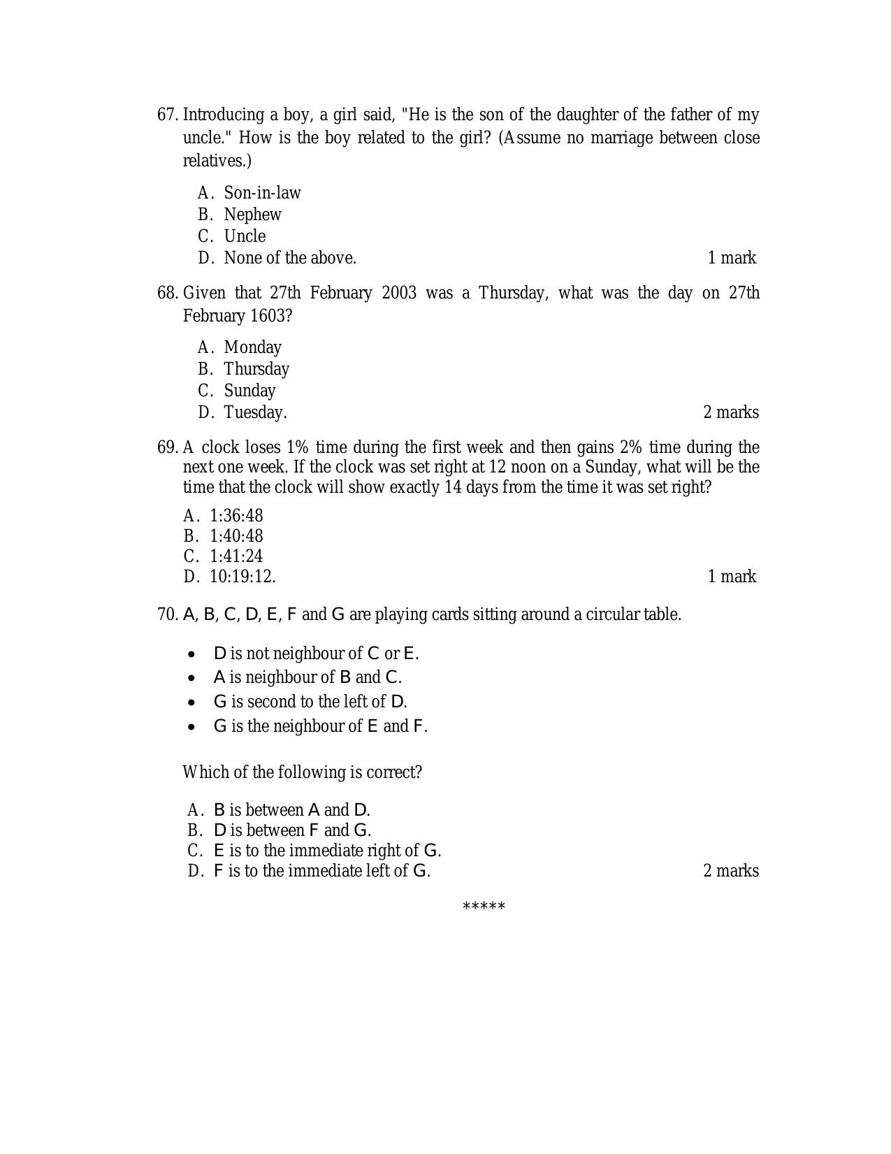 ACET April 2017 Question Papers - Page 21