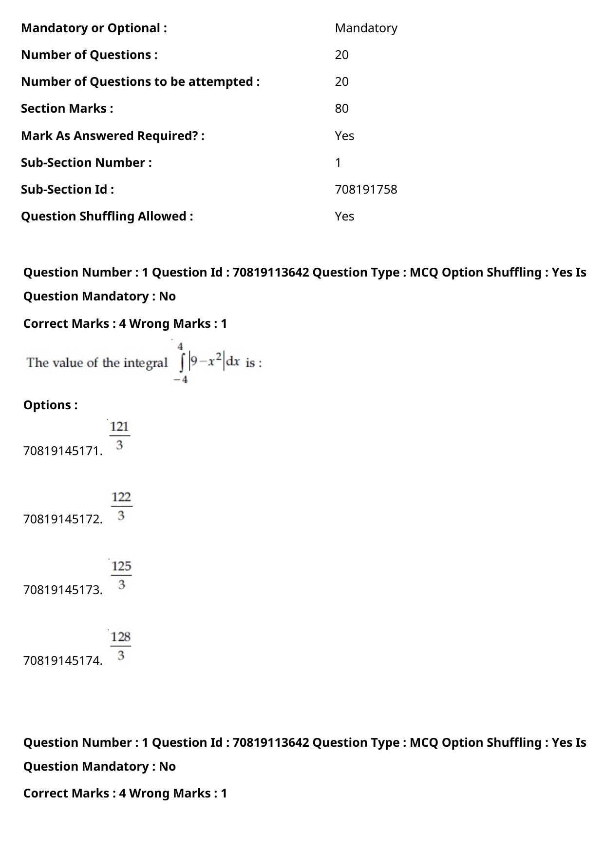 JEE Mains 2021: B Arch & B Planning Hindi (Shift 2) 23-02-2021 Question Paper - Page 2