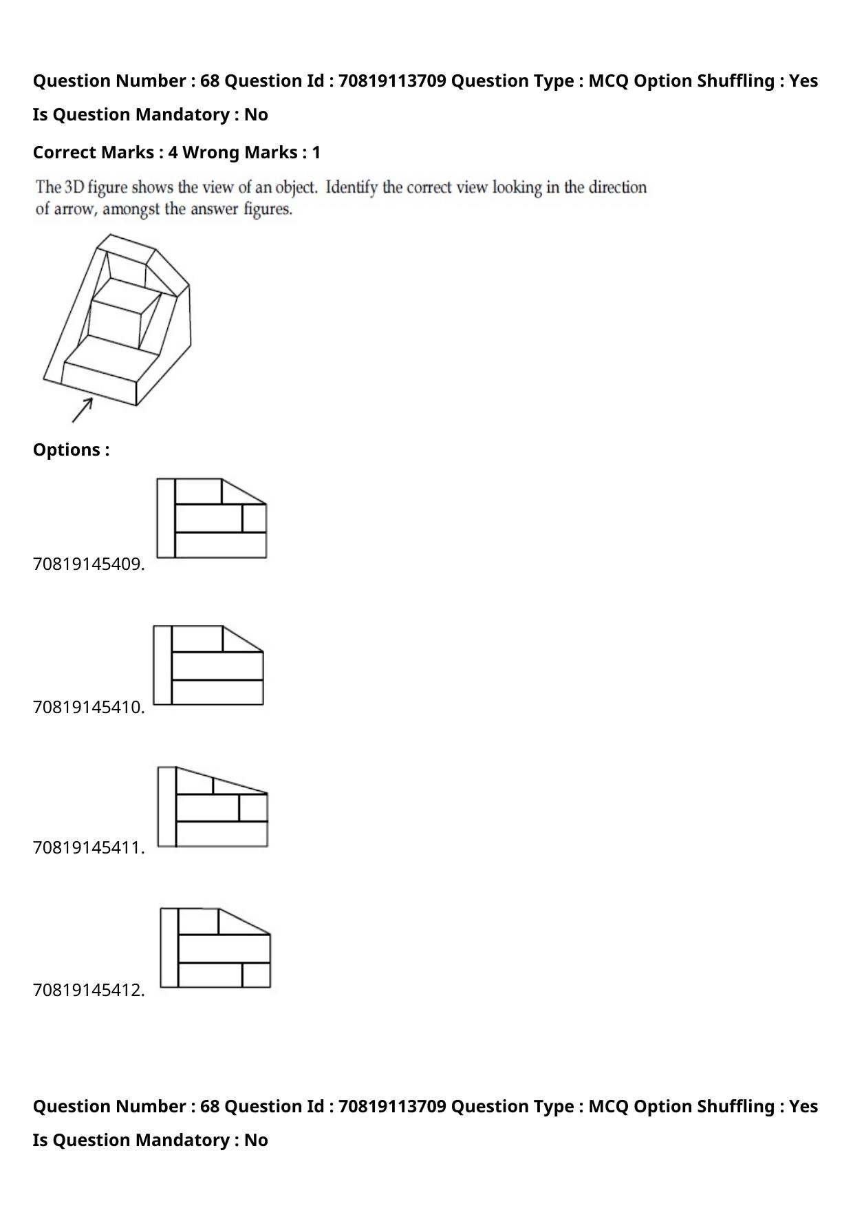JEE Mains 2021: B Arch & B Planning Hindi (Shift 2) 23-02-2021 Question Paper - Page 88