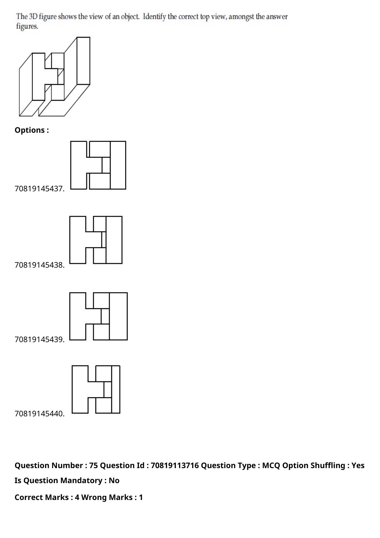 JEE Mains 2021: B Arch & B Planning Hindi (Shift 2) 23-02-2021 Question Paper - Page 102