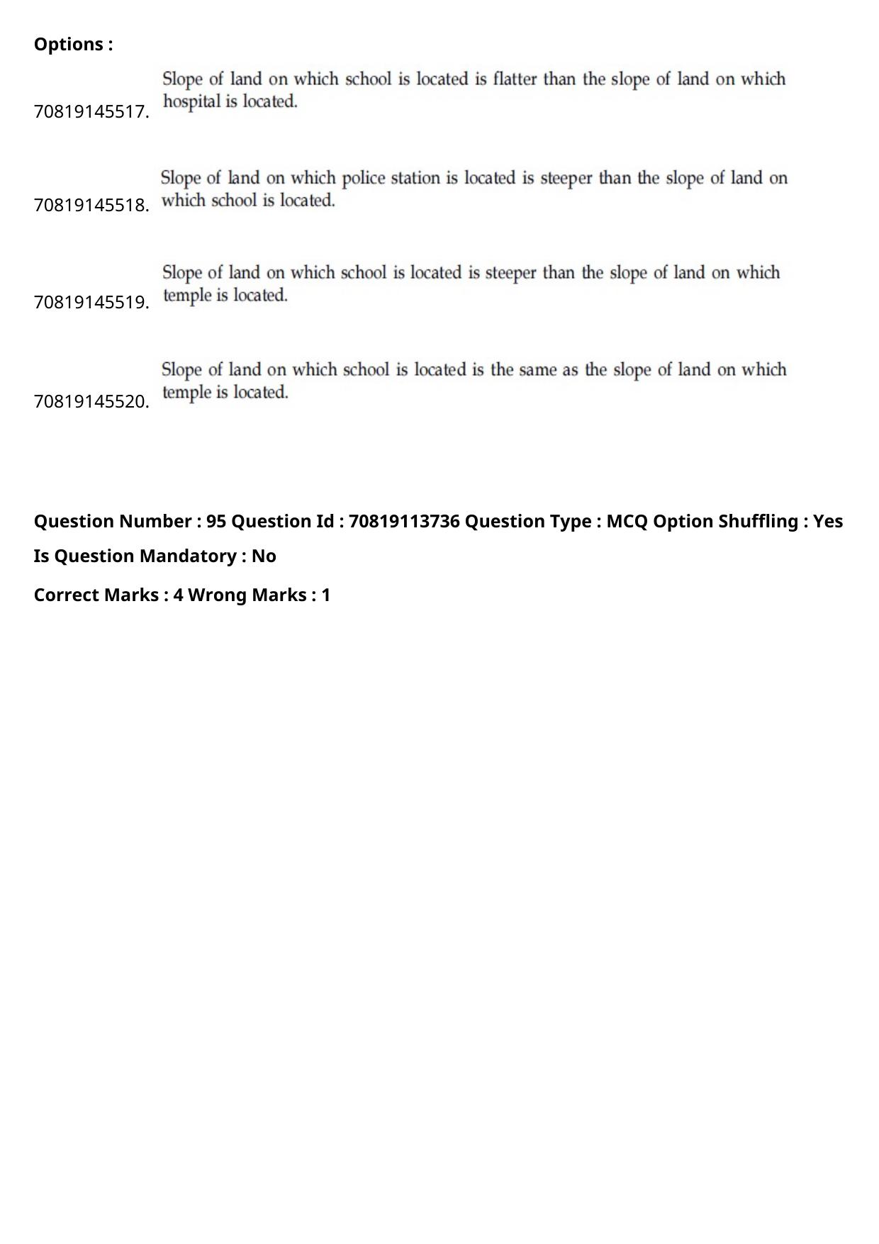 JEE Mains 2021: B Arch & B Planning Hindi (Shift 2) 23-02-2021 Question Paper - Page 127