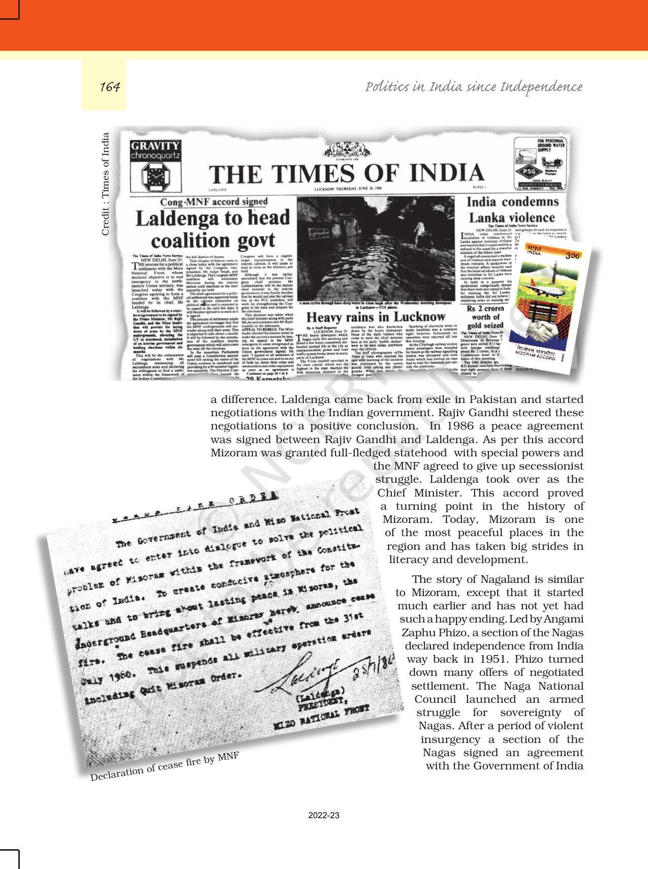 NCERT Book for Class 12 Political Science (Politics In India Since Independence) Chapter 8 Regional Aspirations - Page 17
