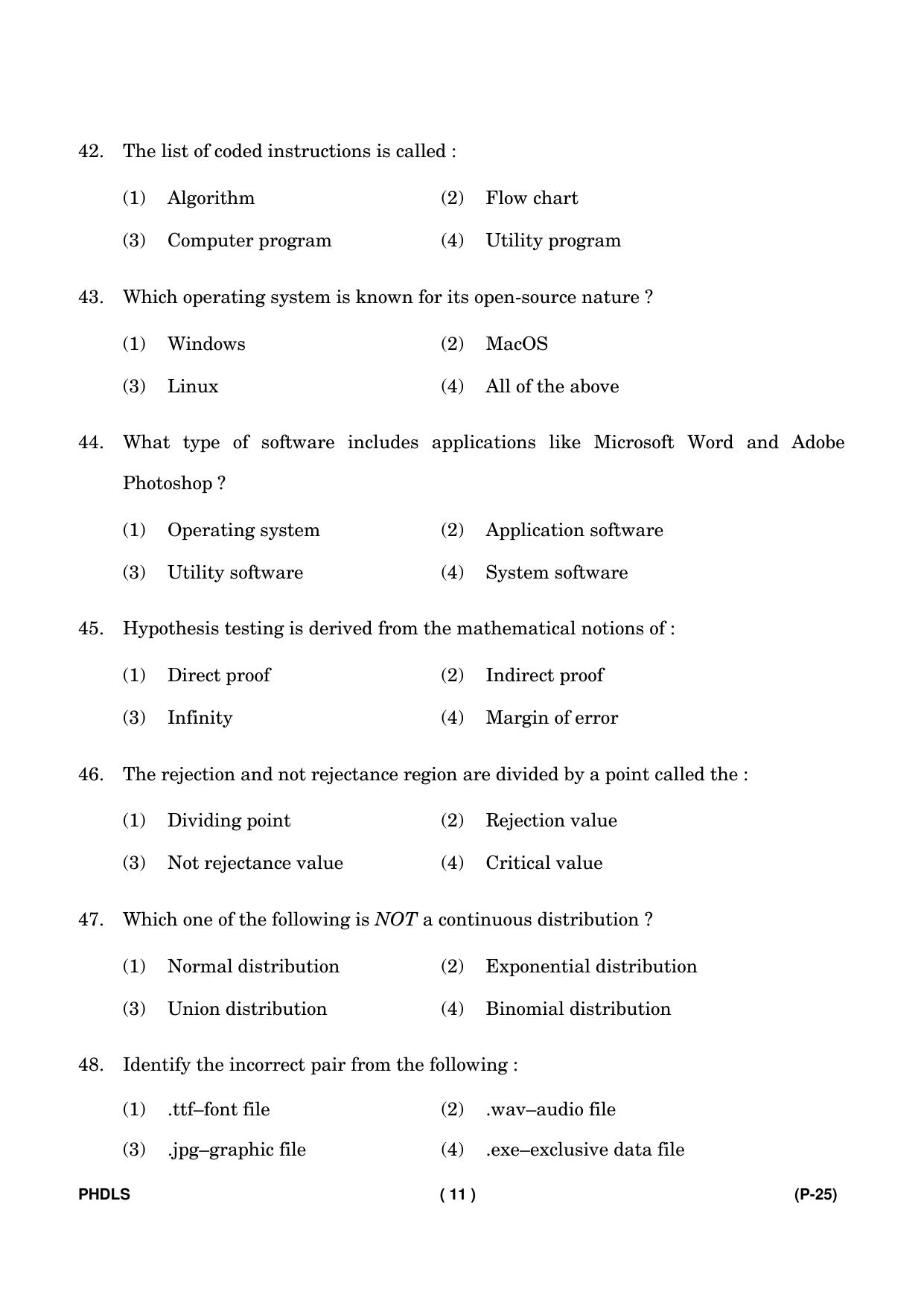 IGNOU PhD Entrance Test Ph. D. (Life Science) Entrance Test, July, 2023 Question Paper - Page 12