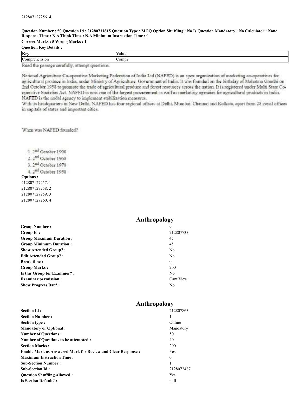 CUET 2023 English Urdu Shift 3 Question Papers - Page 28