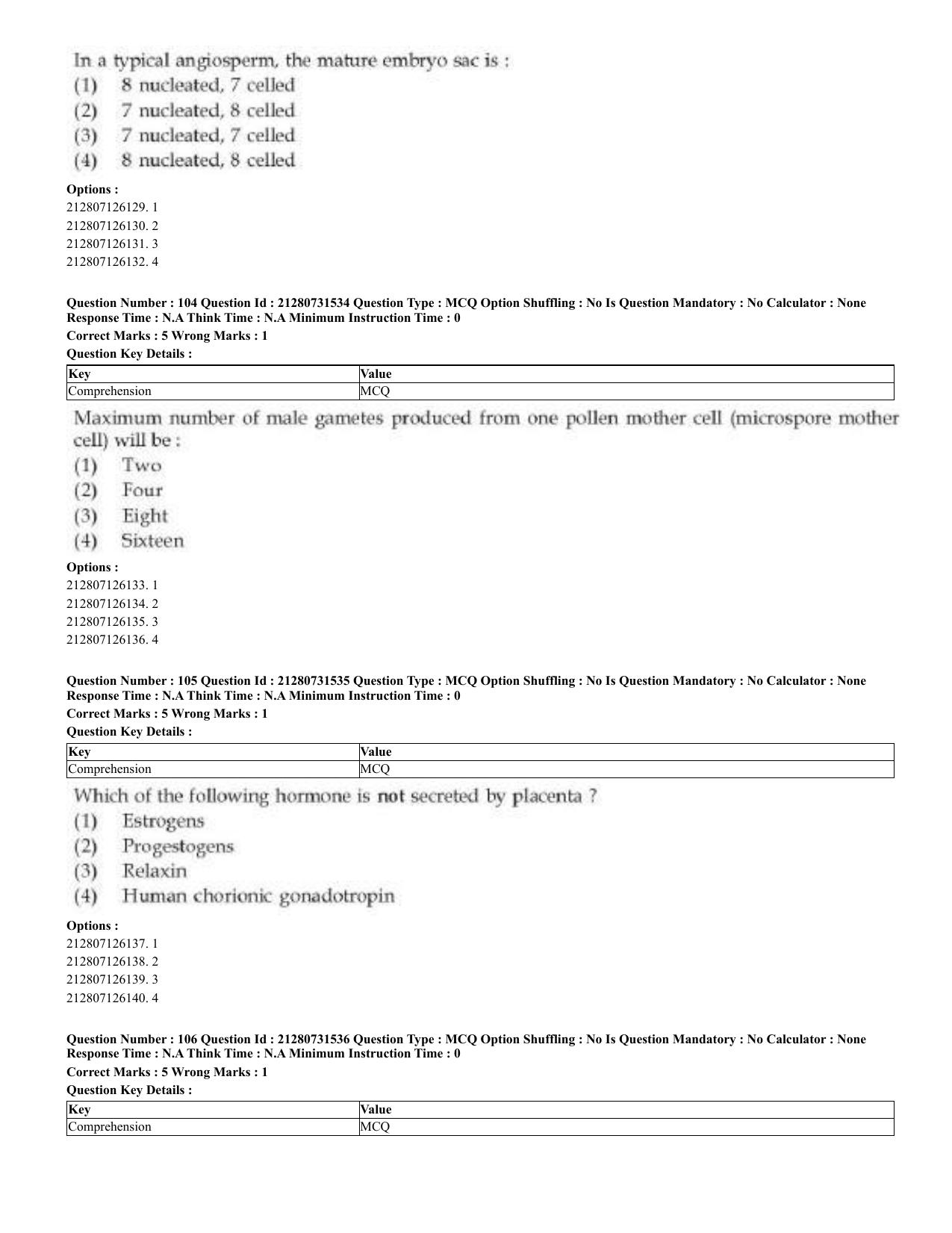 CUET 2023 English Urdu Shift 3 Question Papers - Page 54