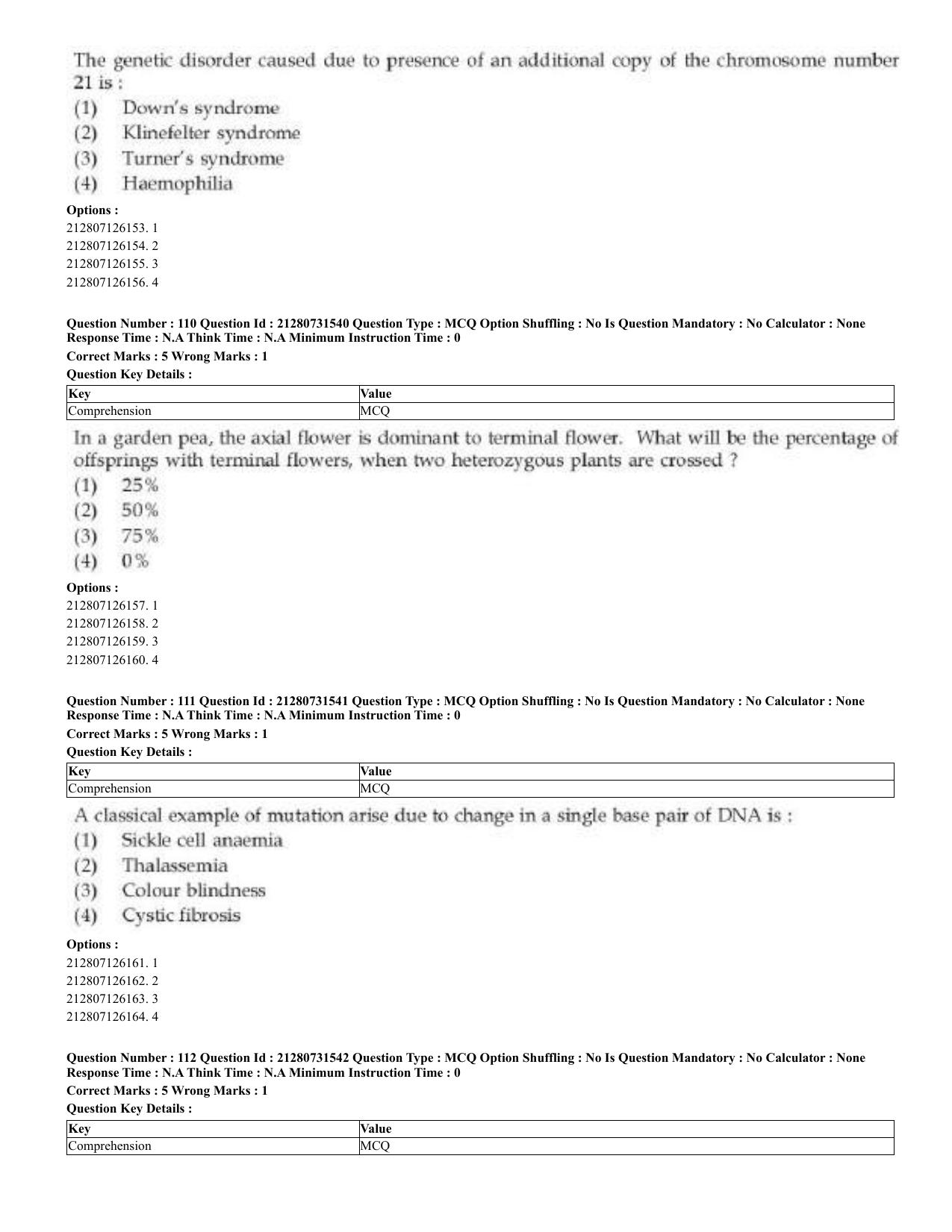 CUET 2023 English Urdu Shift 3 Question Papers - Page 56