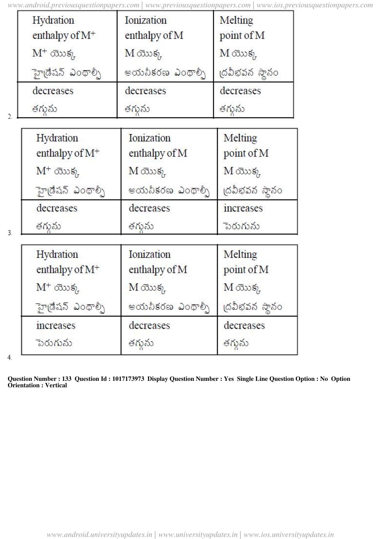 AP EAPCET 2017 - April 24, 2017 Afternoon - Master Engineering Question Paper With Preliminary Keys - Page 76
