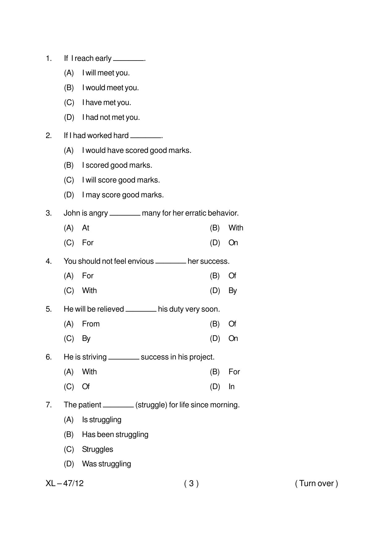 Odisha CPET LINGUISTIC 2020 Question Paper - Page 3