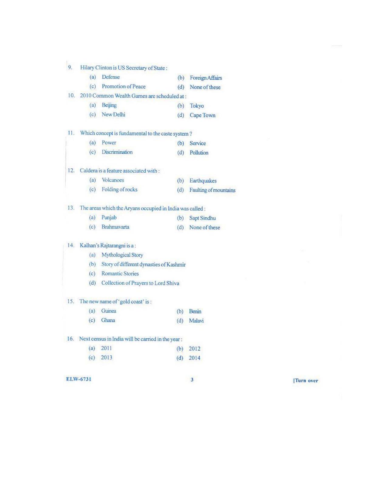 KUET 2024 M.A. Social Work Question Paper - Page 93